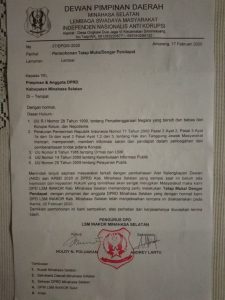Terbentuknya Alat Kelengkapan DPRD Minsel di Duga Karena Desakan LSM INAKOR